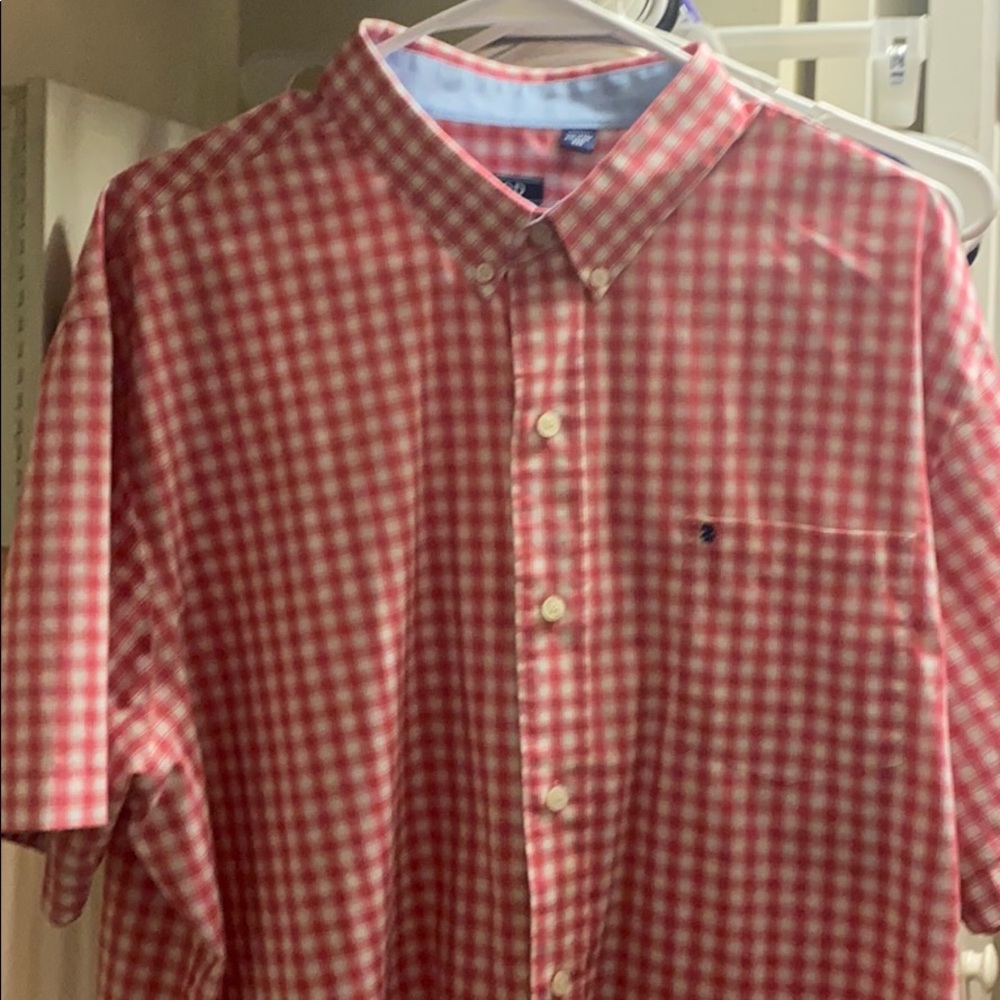 Mens Izod shirt sleeve button down short 2xl xxl